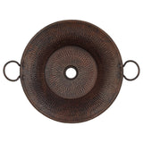 Alternative View of Premier Copper Products 21" Round Copper Bathroom Sink, Oil Rubbed Bronze, VR16MPDB