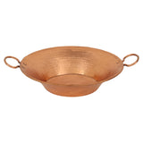 Premier Copper Products 16" Round Miners Pan Vessel Hammered Copper Bathroom Sink in Polished Copper, Matching Drain and Accessories, BSP5_VR16MPPC-P