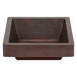 Alternative View of Premier Copper Products 17" Rectangle Copper Bathroom Sink, Oil Rubbed Bronze, VREC17SKDB