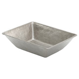 Premier Copper Products 17.25" x 13.25" Rectangle Vessel - Above Counter Copper and Nickel Bathroom Sink, 17 Gauge, VREC17WEN