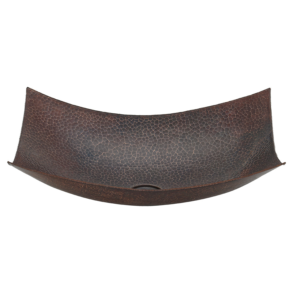 Main Image of Premier Copper Products 18" Rectangle Copper Bathroom Sink, Oil Rubbed Bronze, VREC18MSDB