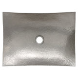 Alternative View of Premier Copper Products 18" Rectangle Copper Bathroom Sink, Nickel, VREC18MSEN