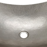 Alternative View of Premier Copper Products 18" Rectangle Copper Bathroom Sink, Nickel, VREC18MSEN