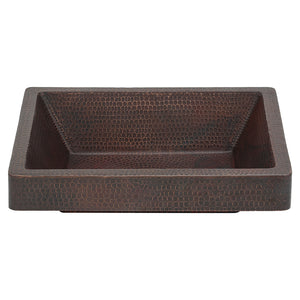 Alternate Image for Premier Copper Products 19" Rectangle Copper Bathroom Sink, Oil Rubbed Bronze, VREC19SKDB
