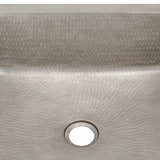 Alternative View of Premier Copper Products 19" Rectangle Copper Bathroom Sink, Nickel, VREC19SKEN