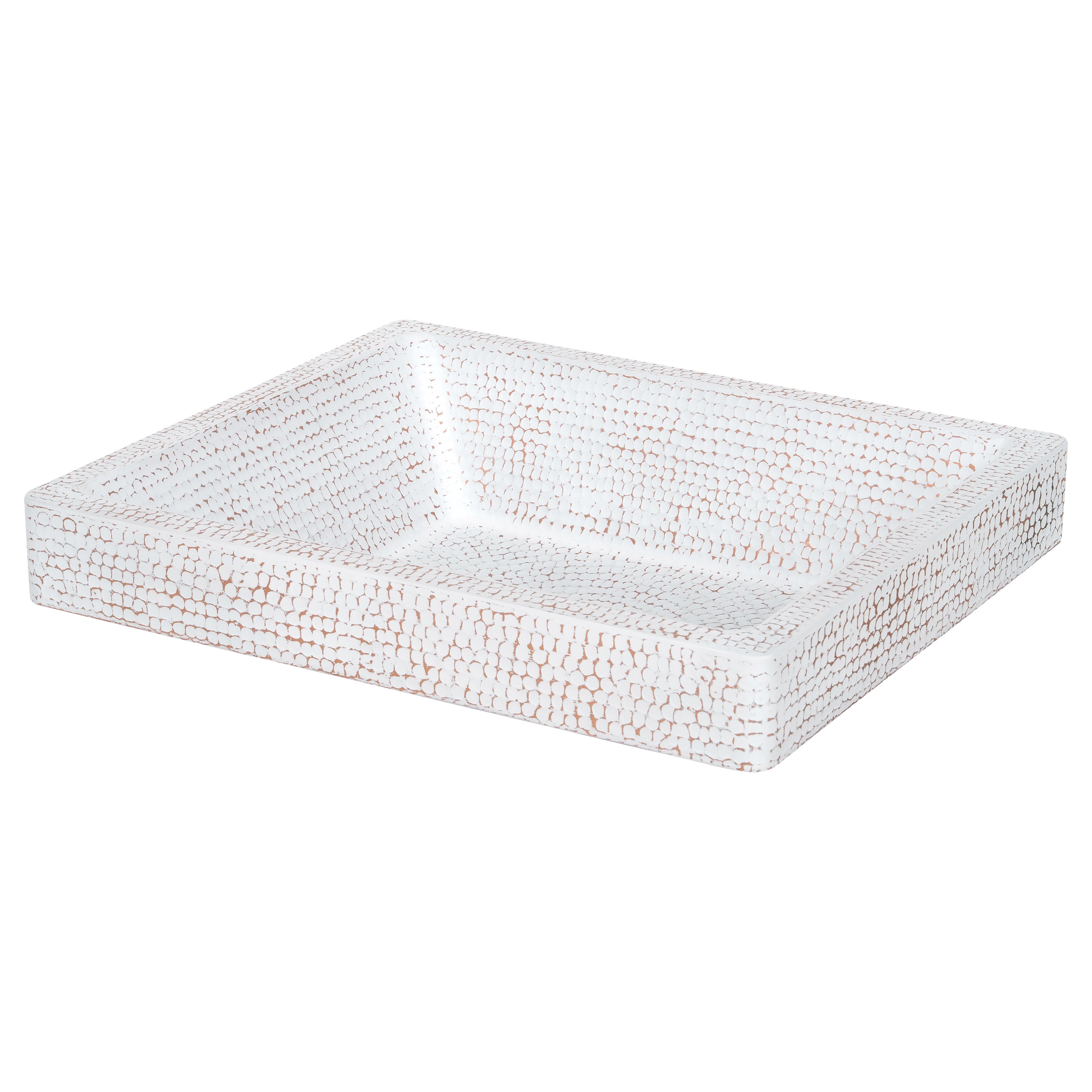 Premier Copper Products 19" x 16" Rectangle Vessel - Above Counter Copper Bathroom Sink, Glazed White, 17 Gauge, VREC19SKWHT
