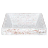 Premier Copper Products 19" x 16" Rectangle Vessel - Above Counter Copper Bathroom Sink, Glazed White, 17 Gauge, VREC19SKWHT
