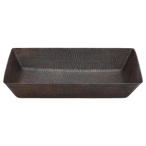 Alternate Image for Premier Copper Products 20" Rectangle Copper Bathroom Sink, Oil Rubbed Bronze, VREC2014DB