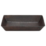 Main Image of Premier Copper Products 20" Rectangle Copper Bathroom Sink, Oil Rubbed Bronze, VREC2014DB