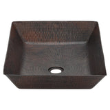 Alternative View of Premier Copper Products 20" Rectangle Copper Bathroom Sink, Oil Rubbed Bronze, VREC2014DB