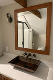 Installation Image of Premier Copper Products 20" Rectangle Copper Bathroom Sink, Oil Rubbed Bronze, VREC2014DB