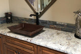 Installation Image of Premier Copper Products 20" Rectangle Copper Bathroom Sink, Oil Rubbed Bronze, VREC2014DB