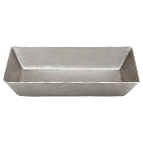 Main Image of Premier Copper Products 20" Rectangle Copper Bathroom Sink, Nickel, VREC2014EN