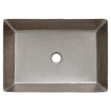 Alternative View of Premier Copper Products 20" Rectangle Copper Bathroom Sink, Nickel, VREC2014EN