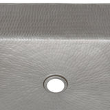 Alternative View of Premier Copper Products 20" Rectangle Copper Bathroom Sink, Nickel, VREC2014EN