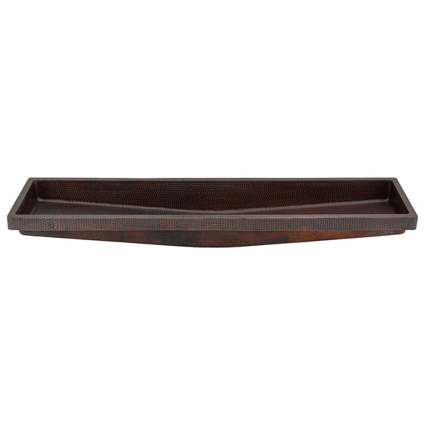 Main Image of Premier Copper Products 60" Rectangle Copper Bathroom Sink, Oil Rubbed Bronze, VREC60SKDB