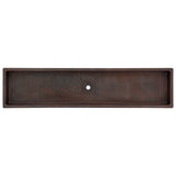 Alternative View of Premier Copper Products 60" Rectangle Copper Bathroom Sink, Oil Rubbed Bronze, VREC60SKDB