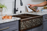 Installation Image of Premier Copper Products Copper Sink Wax Protectant, W900-WAX