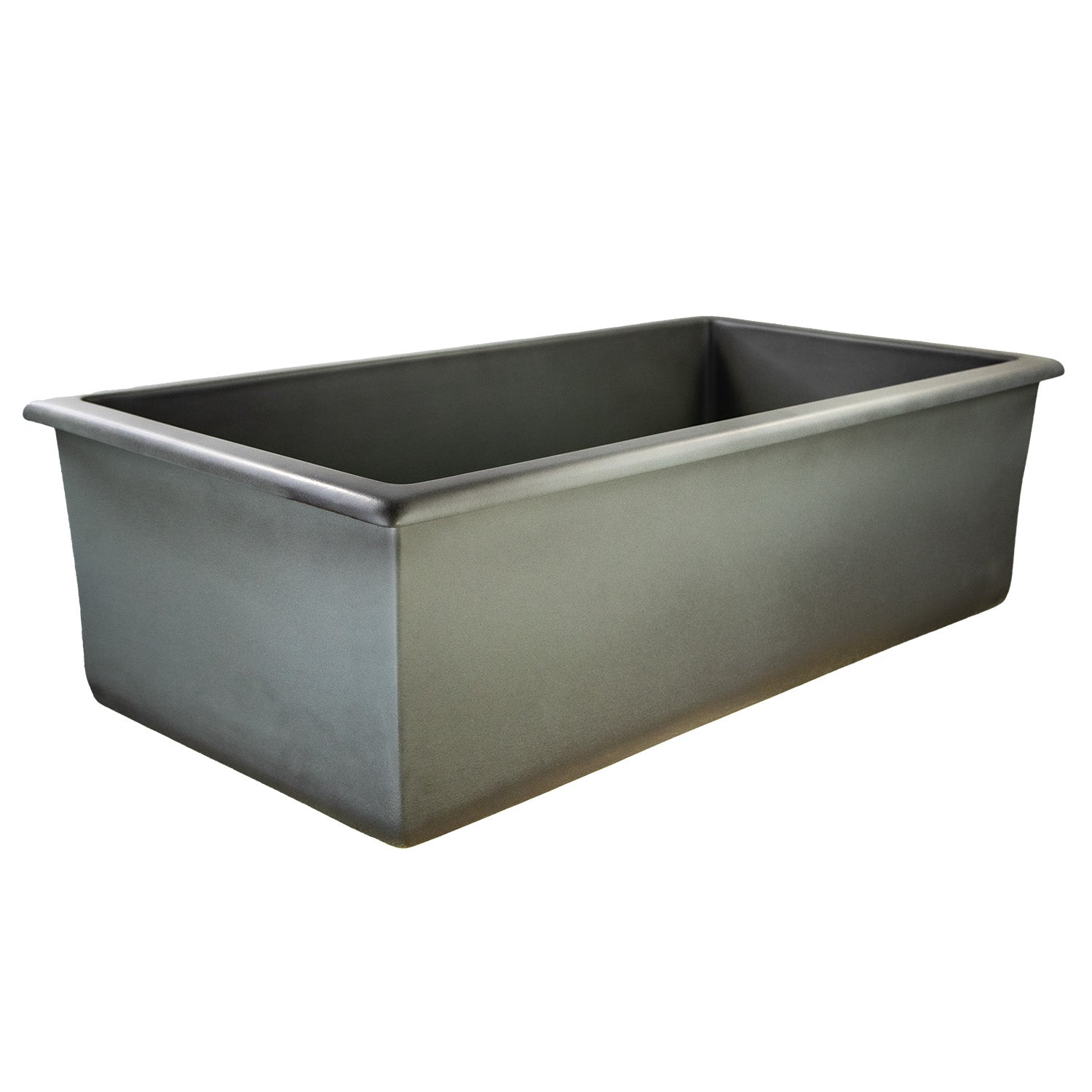 Nantucket Sinks Cape 34" Dual Mount Fireclay Kitchen Sink with Accessories, Concrete Grey, Wellfleet-3419Concrete