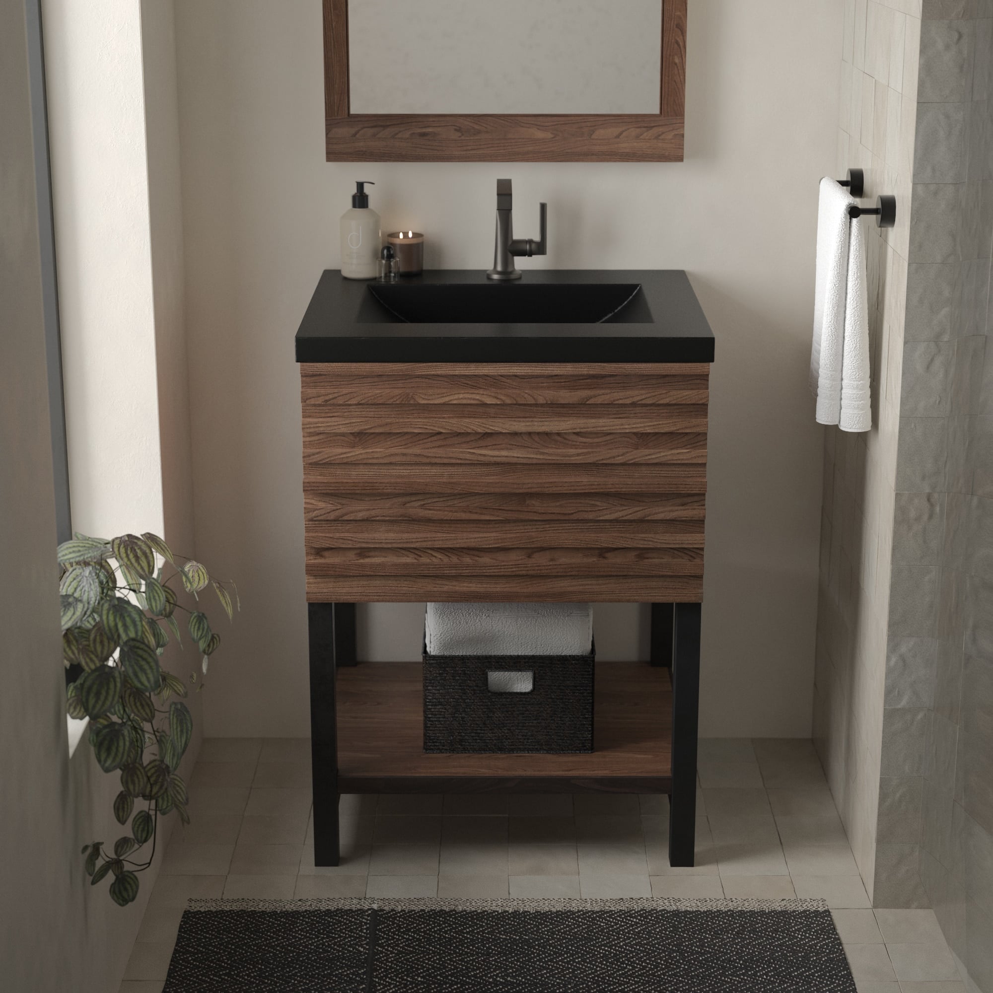 Native Trails Winemaker 24" Freestanding Reclaimed Wood Vanity Base in Cask Oak, VNM241 Product Image