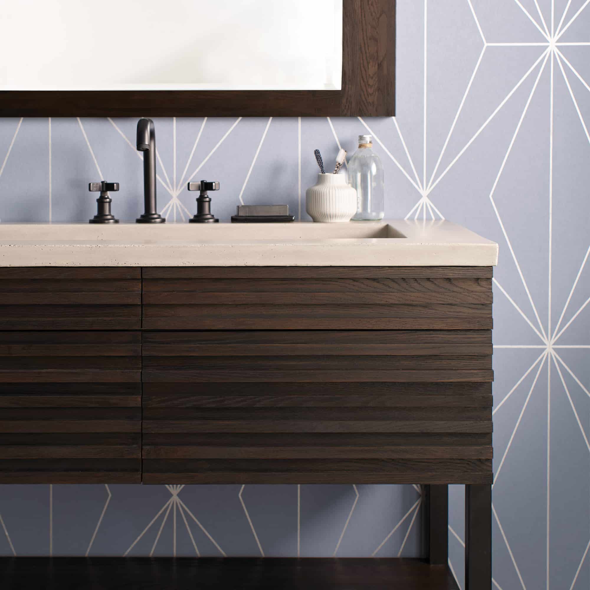 Native Trails Winemaker 48" Freestanding Vanity Base in Charred Oak, VNM488