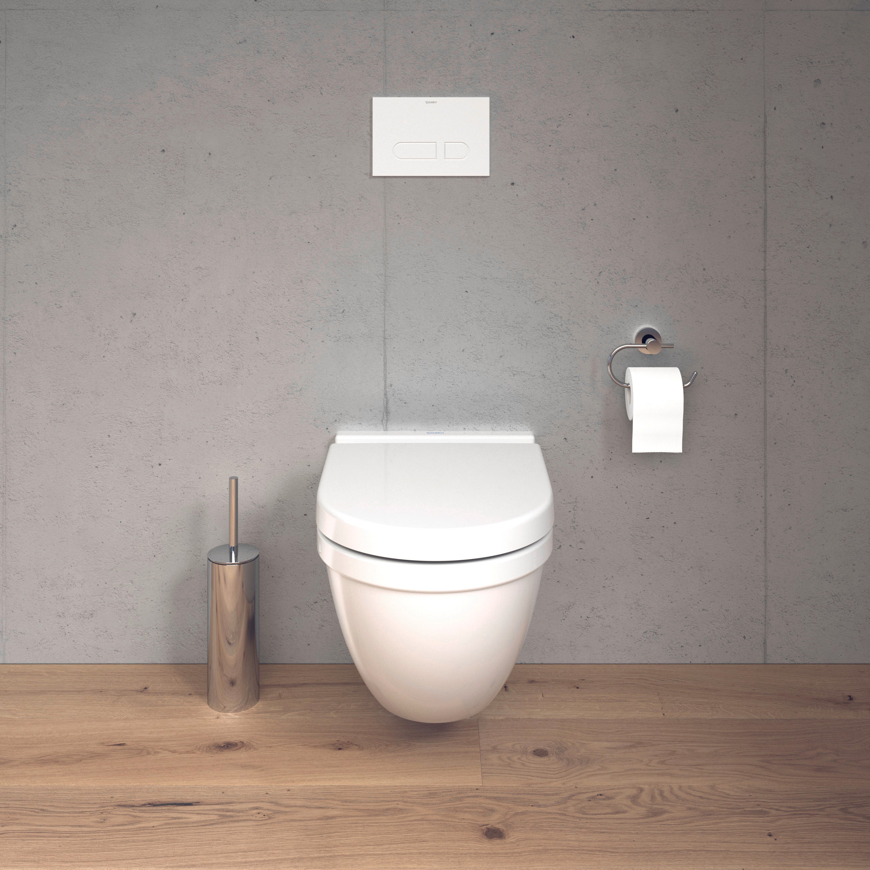 Starck 3 Elongated Slow Close Toilet Seat in White