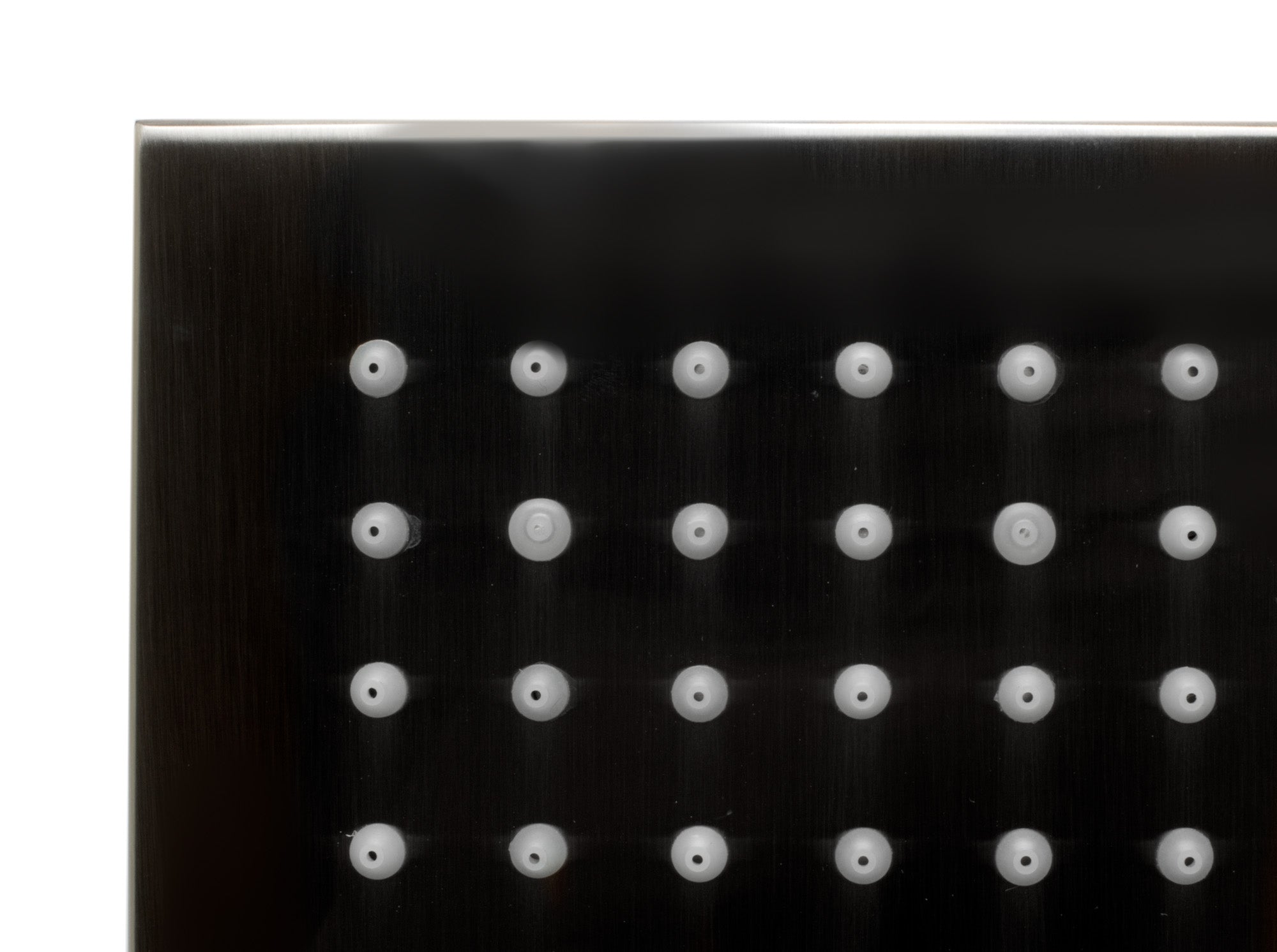 ALFI brand LED8S-BN Brushed Nickel 8" Square Multi Color LED Rain Shower Head, Brass
