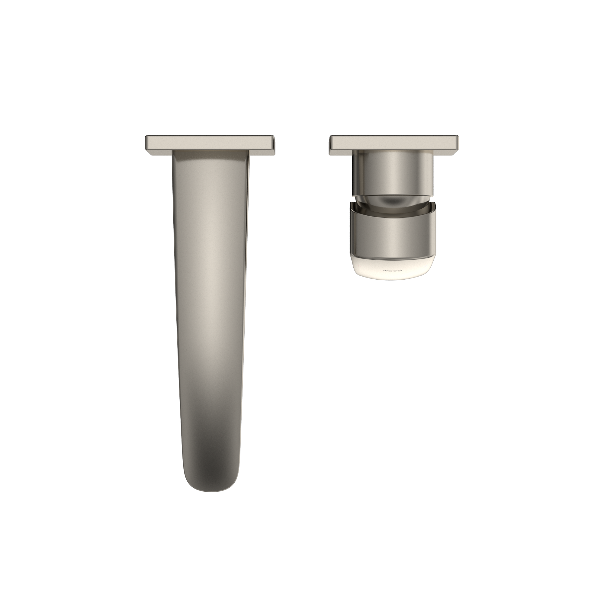 TOTO GM 1.2 GPM Wall-Mount Single-Handle Bathroom Faucet with COMFORT GLIDE Technology, Polished Nickel, Brass, TLG09307U#PN