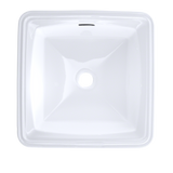 TOTO Connelly Square Undermount Bathroom Sink with CEFIONTECT, Cotton White, Vitreous China, LT491G#01