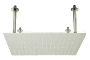 Alternate Image for ALFI brand RAIN20S-BSS 20" Square Brushed Solid Stainless Steel Ultra Thin Rain Shower Head