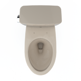 TOTO Drake Two-Piece Elongated 1.6 GPF Universal Height TORNADO FLUSH Toilet with CEFIONTECT, Bone, Vitreous China, CST776CSFG#03