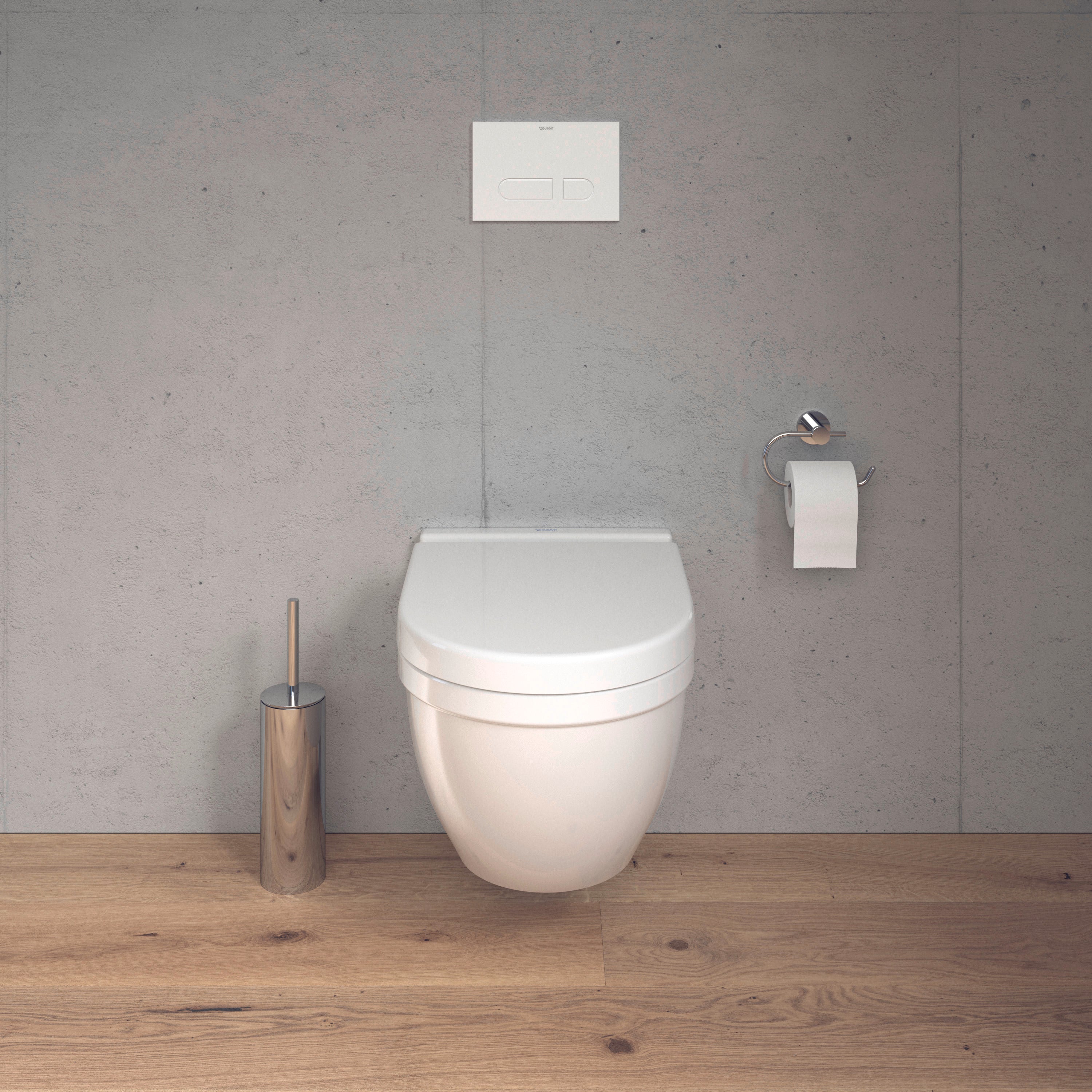 Starck 3 Elongated Slow Close Toilet Seat in White