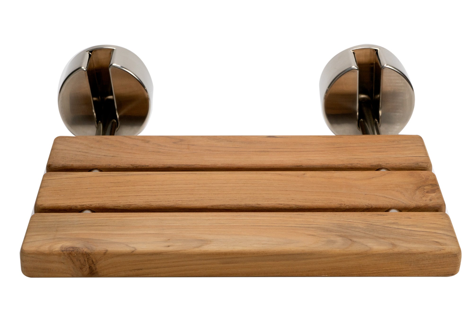ALFI brand ABS16R 16 Inch Folding Teak Wood Shower Seat Bench, Natural Wood, ABS16R-BN