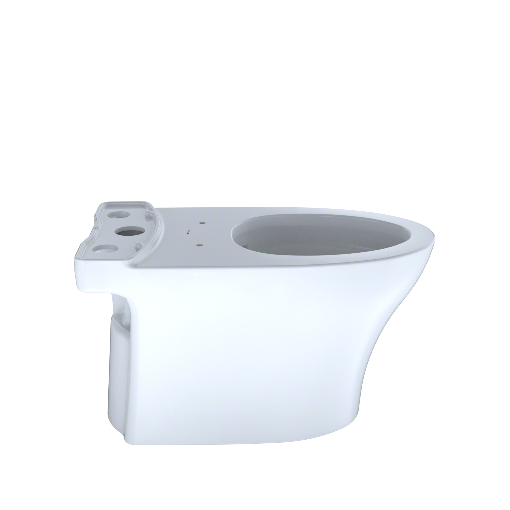 TOTO Aquia IV Elongated Skirted Toilet Bowl with CEFIONTECT, Cotton White, Vitreous China, CT446CEGN#01