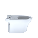 TOTO Aquia IV Elongated Universal Height Skirted Toilet Bowl with CEFIONTECT, Cotton White, Vitreous China, CT446CEFGN#01