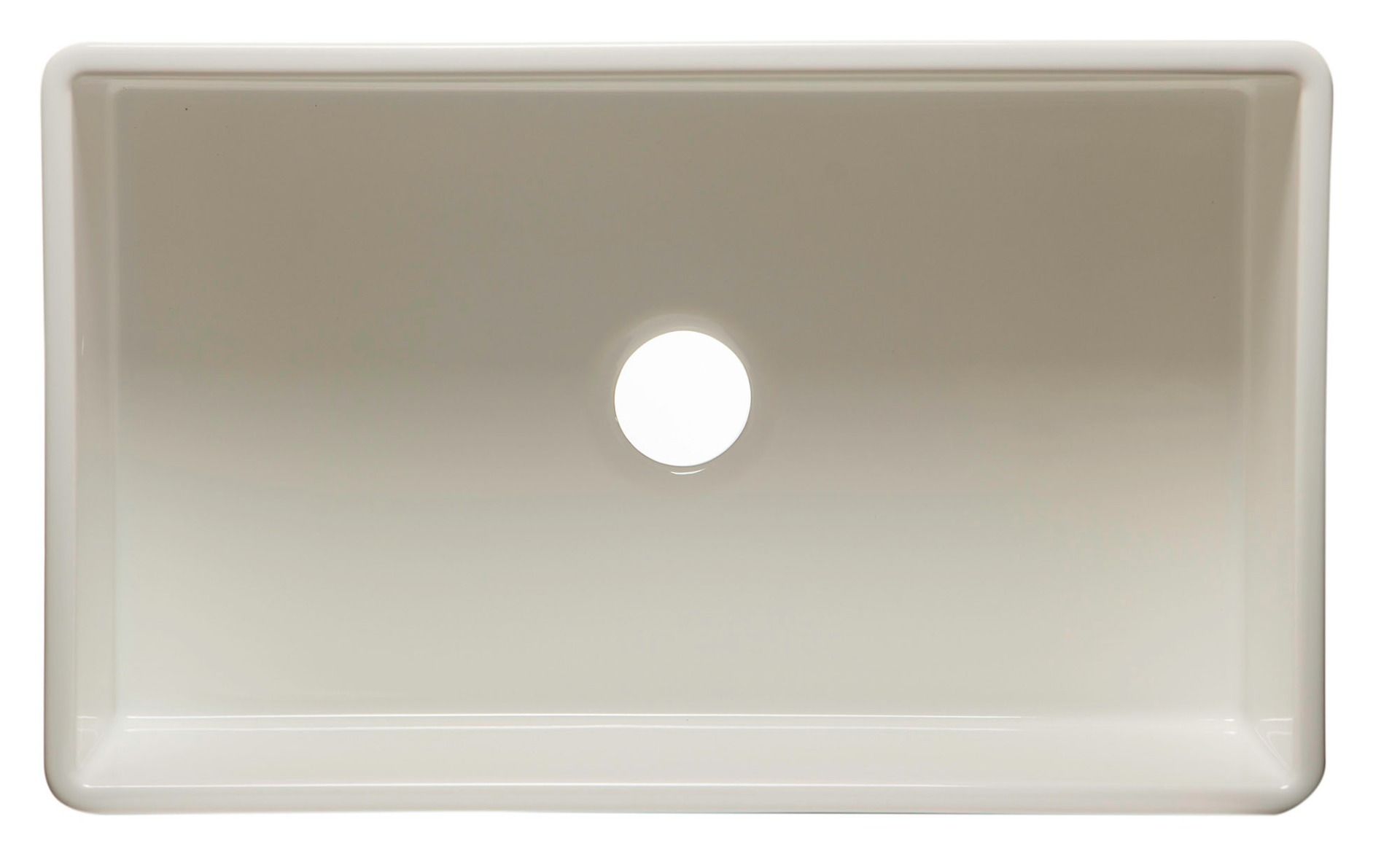 ALFI 33" Single Bowl Fireclay Farmhouse Apron Sink, Biscuit, AB533-B