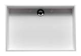 ALFI brand 20" x 13.5" Rectangle Above Mount Resin Bathroom Sink, White Matte, No Faucet Hole, ABRS2014