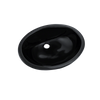 TOTO Rendezvous Oval Undermount Bathroom Sink, Ebony, Vitreous China, LT579#51