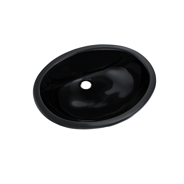 TOTO Rendezvous Oval Undermount Bathroom Sink, Ebony, Vitreous China, LT579#51