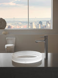 TOTO Luminist Round Vessel Bathroom Sink, Frosted White, Epoxy Resin, LLT150#61