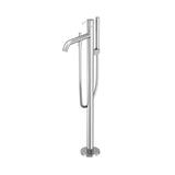 TOTO GF Freestanding Bathroom Tub Filler with COMFORT GLIDE and COMFORT WAVE, Polished Chromel, Brass, TBG11306U#CP