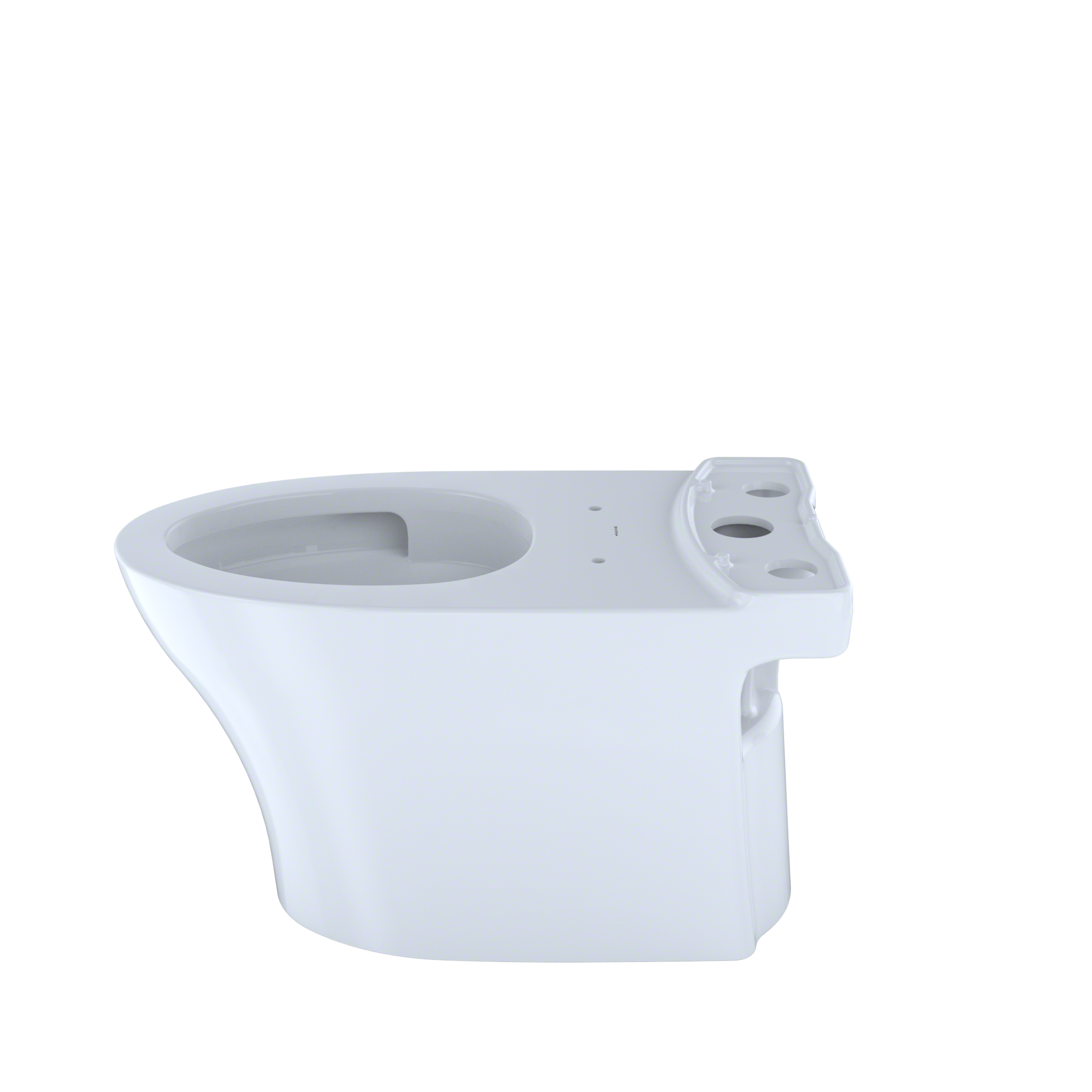 TOTO Aquia IV Elongated Skirted Toilet Bowl with CEFIONTECT, Cotton White, Vitreous China, CT446CEGN#01