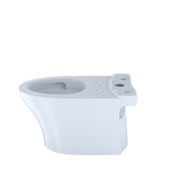 TOTO Aquia IV Elongated Skirted Toilet Bowl with CEFIONTECT, Cotton White, Vitreous China, CT446CEGN#01