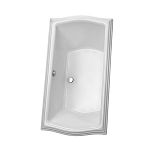 Alternate Image for Toto 66" Cast Acrylic Clayton Drop-In Tub Bathtub, Cotton White, ABY789N#01N