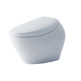 TOTO NEOREST NX2 Dual Flush 1.0 or 0.8 GPF Toilet with Integrated Bidet Seat and EWATER+ and ACTILIGHT, Cotton White, Vitreous China|Plastic, MS903CUMFX#01