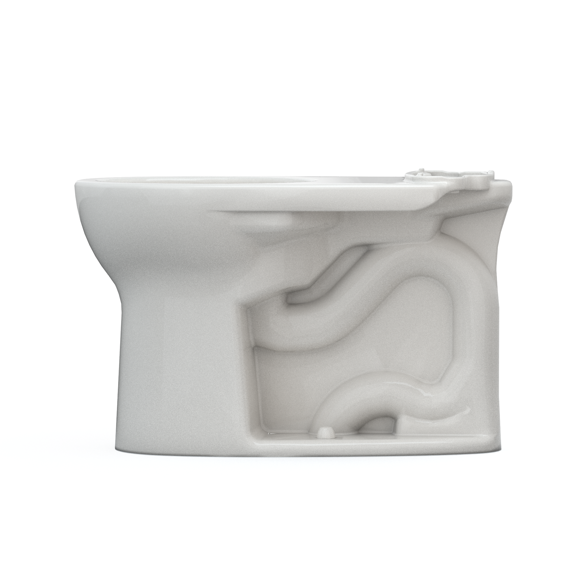 TOTO Drake Round TORNADO FLUSH Toilet Bowl with CEFIONTECT, Colonial White, Vitreous China, C775CEFG#11