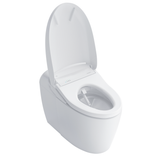 Toto NEOREST RS Dual Flush 1.0 or 0.8 GPF Toilet with Integrated Bidet Seat and EWATER+, Cotton White, Vitreous China|Plastic, MS8341CUMFG#01