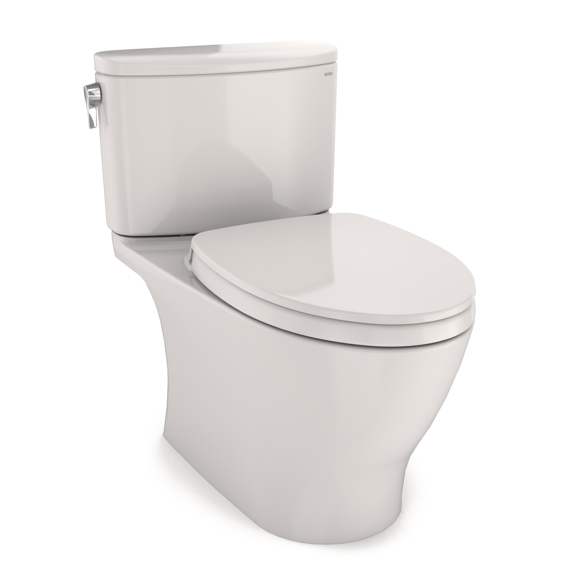 TOTO Nexus 1G Two-Piece Elongated 1.0 GPF Universal Height Toilet with CEFIONTECT and SS124 SoftClose Seat, WASHLET+ Ready, Colonial White, Vitreous China, MS442124CUFG#11