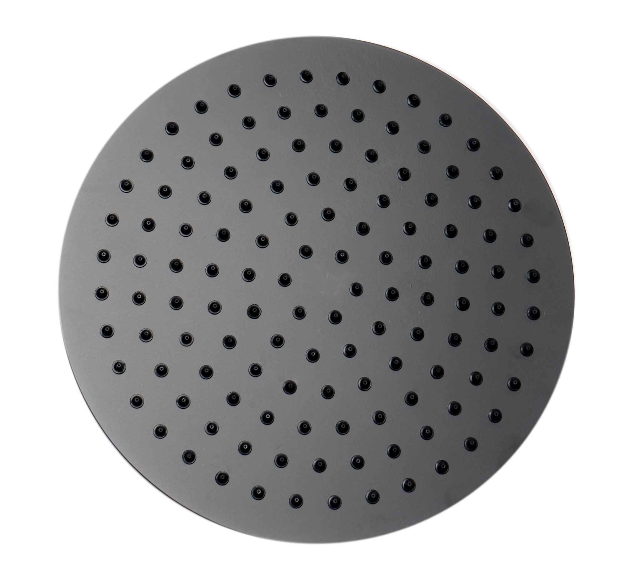 ALFI brand RAIN12R-BM Matte Black Stainless Steel 12" Round Ultra-Thin Rain Shower Head, Black Matte