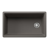 Blanco Inteos 33" Undermount Silgranit Workstation Kitchen Sink, Volcano Gray, No Faucet Hole, 443317